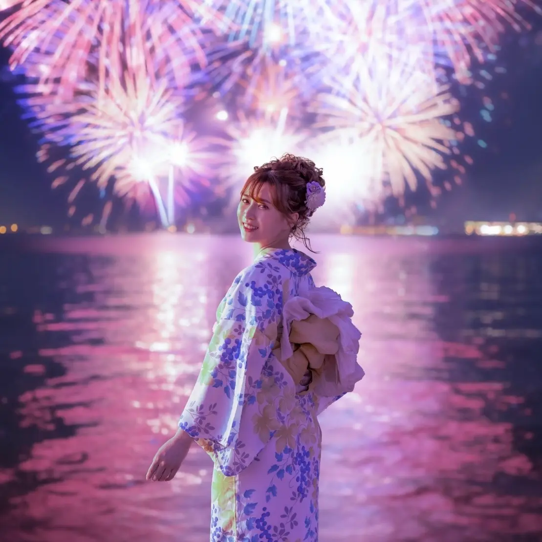 Osaka Fireworks & Festival Yukata Plan