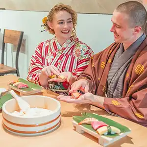 Sushi experience + Yukata rental