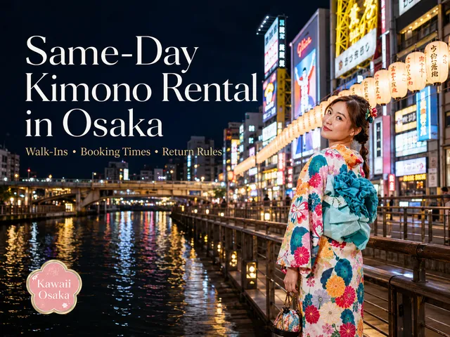 Same-Day Kimono Rental in Osaka: Walk-Ins, Booking Times and Return Rules