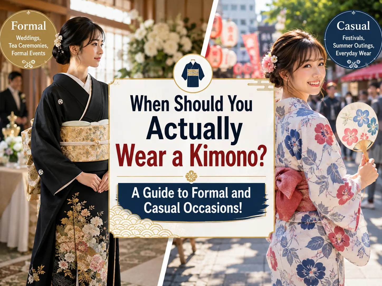 When Should You Actually Wear a Kimono? A Guide to Formal and Casual Occasions!