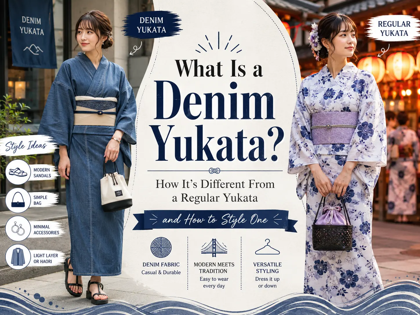 What Is a Denim Yukata? How It's Different From a Regular Yukata (and How to Style One)