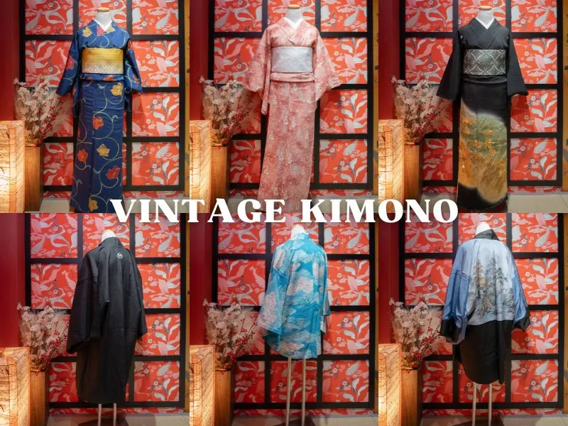 Vintage kimonos also available!