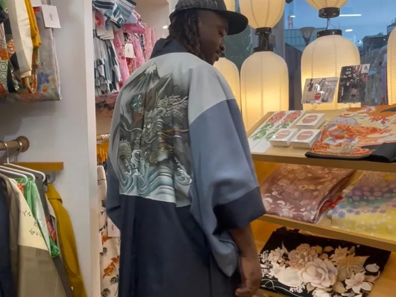The “Oshima Haori” from MACHIKO KIMONO is available for purchase at Kawaii Osaka