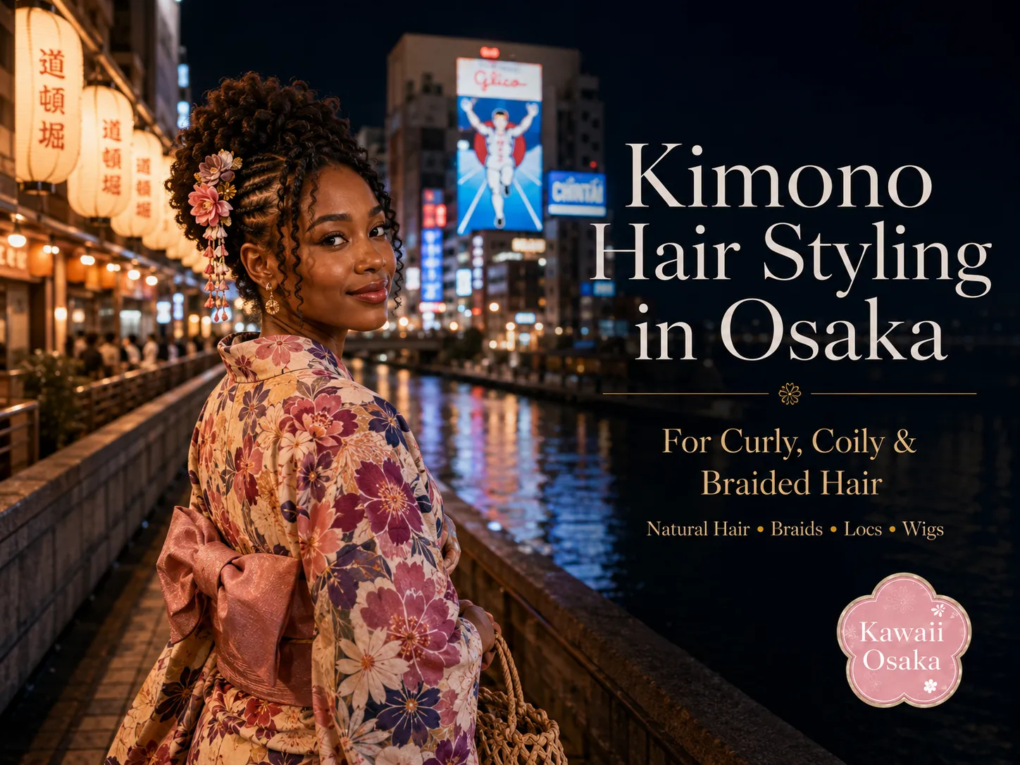 Kimono Hair Styling Osaka for Curly, Coily & Braided Hair